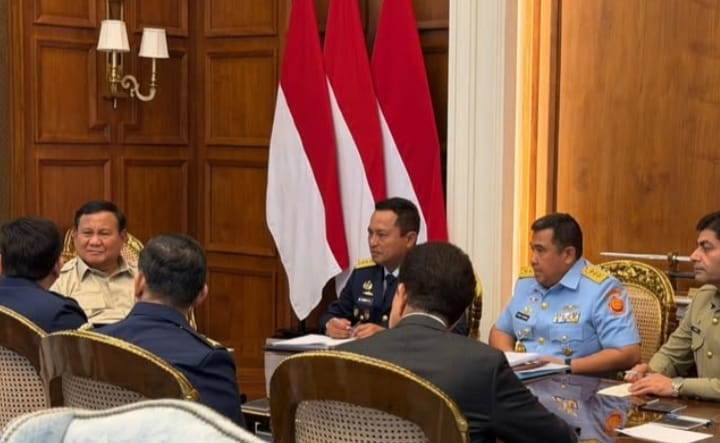 Presiden Prabowo Subianto menerima kunjungan delegasi Republik Islam Pakistan di Istana Merdeka (Foto.Istw)