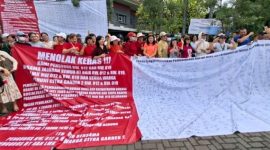 Warga kali deres menolak pembangunan Rumah Duka dan Krematorium,(Foto.istw)