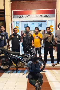 Kurang dari 6 Jam, Satreskrim Polres Dharmasraya Ungkap Kasus Penggelapan Motor.