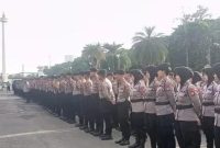 Sebanyak 5.955 personel gabungan TNI-Polri dikerahkan untuk mengamankan sekaligus memberikan pelayanan pengawalan terhadap aksi unjuk rasa mahasiswa yang berlangsung di sejumlah titik strategis di Jakarta, Senin (15/6/2026),(Dok.Humaspolri)