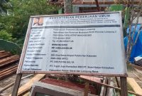 Proyek rehabilitasi dan renovasi gedung Madrasah Tsanawiyah Swasta (MTsS) NU Krui, Kabupaten Pesisir Barat, Lampung,