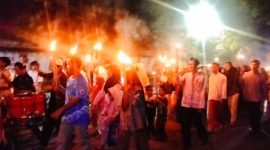 Pawai Obor Warga RW 10 Kapuk