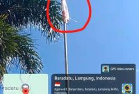 UPTD SMP Negeri 3 Baradatu, Kecamatan Baradatu, Kabupaten Way Kanan, Provinsi Lampung, diduga mengabaikan ketentuan pengibaran Bendera Merah Putih