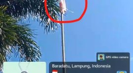 UPTD SMP Negeri 3 Baradatu, Kecamatan Baradatu, Kabupaten Way Kanan, Provinsi Lampung, diduga mengabaikan ketentuan pengibaran Bendera Merah Putih