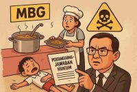 Program Makan Bergizi Gratis (MBG) di Kampung Bandar Sari, Kecamatan Way Tuba, Kabupaten Way Kanan, menjadi sorotan setelah muncul dugaan makanan tidak layak konsumsi yang diterima sejumlah balita di Kampung Bukit Gemuruh, Kamis (26/2/2026).