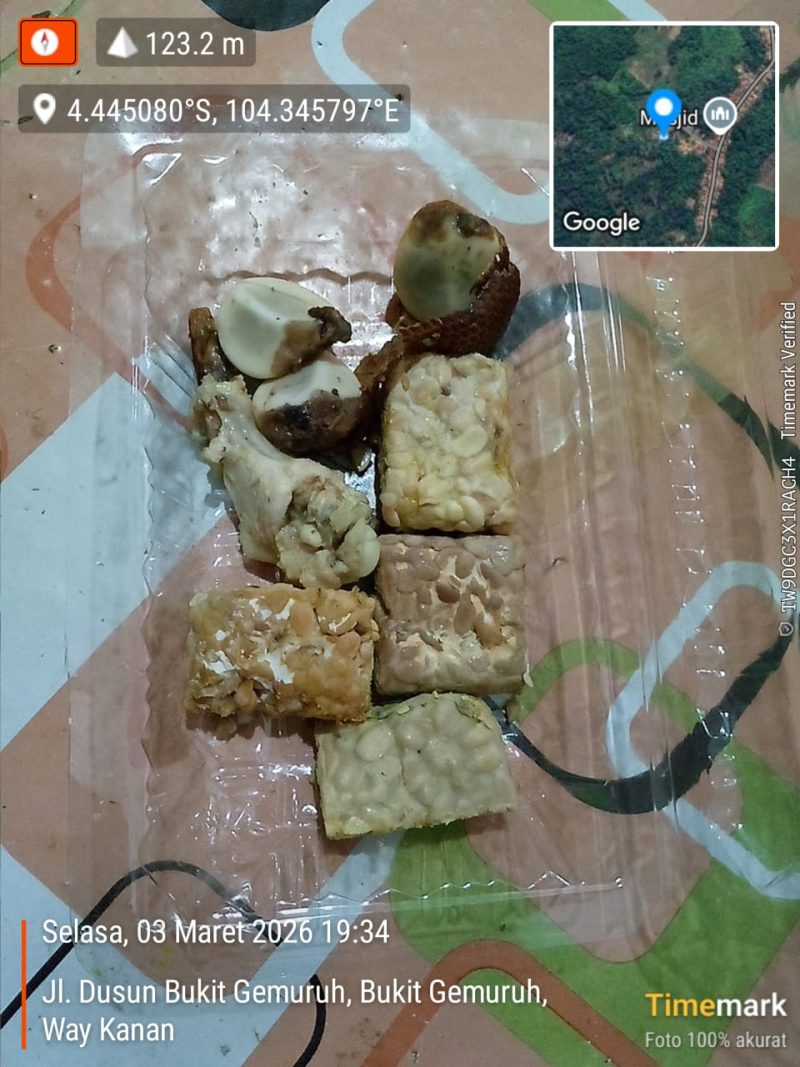 Dugaan penyaluran makanan tidak layak konsumsi dalam Program Makanan Bergizi Gratis (MBG) di Kampung Bandar Sari, Kecamatan Way Tuba, Kabupaten Way Kanan, kembali mencuat.