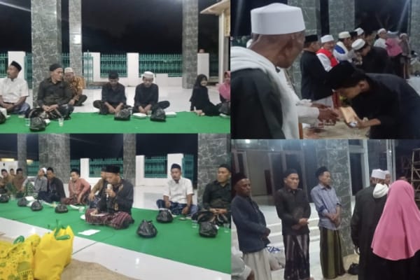 Ketua Pokja Wartawan Gunung Kaler–Kresek (PWGK) Kabupaten Tangerang, Alex Sibti menghadiri kegiatan peringatan malam Nuzulul Qur’an yang digelar di Pendopo Masjid Jami Al Ijtihad,