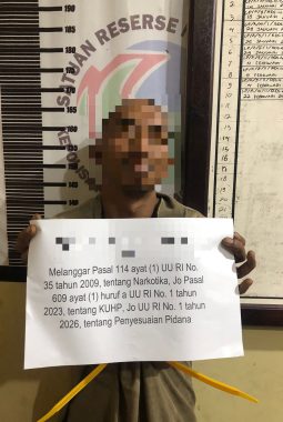 Pengedar Sabu Asal Jambi Ditangkap di Dharmasraya, Polisi Amankan Barang Bukti