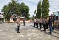 kapolsek Pakuan Ratu Apel Pagi Kedisiplinan Anggota Polri Polsek Pakuan Ratu Way Kanan Lampung, 