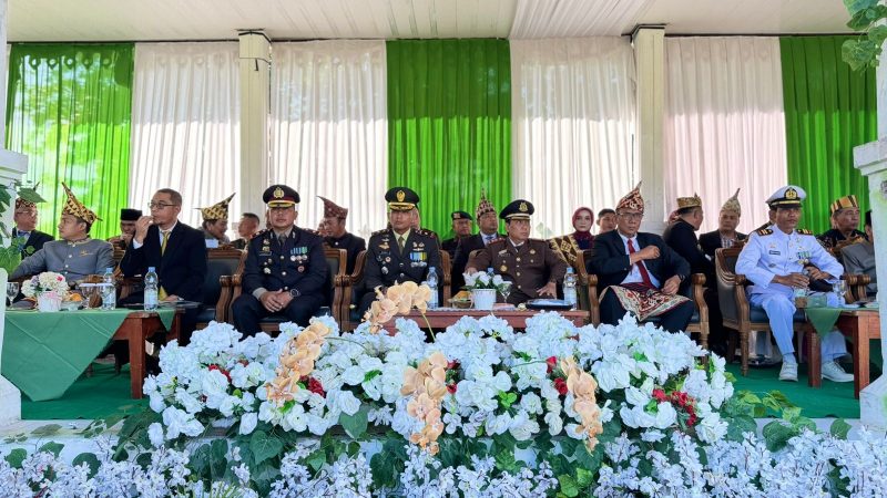 Polres Pesisir Barat Ikuti Upacara HUT ke-13 Kabupaten Pesisir Barat