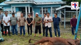 “Kegiatan kurban ini menjadi simbol kebersamaan dan kepedulian KSOP Pulang Pisau dalam berbagi kebahagiaan Idul Adha bersama masyarakat.” — Riswanto Basuki, S.SIT., M.M., M.Mar.E