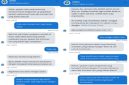Tangkapan layar chat otomatis aplikasi Dana 