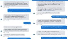 Tangkapan layar chat otomatis aplikasi Dana