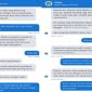 Tangkapan layar chat otomatis aplikasi Dana 