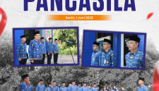 Suasana Apel Peringatan Hari Lahir Pancasila Tahun 2026 di Kantor KSOP Kelas IV Pulang Pisau, Senin (1/6/2026). Apel diikuti seluruh pegawai sebagai wujud komitmen dalam mengamalkan nilai-nilai Pancasila dalam pelaksanaan tugas dan pelayanan kepada masyarakat.