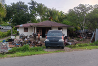 Lokasi usaha penampungan besi rongsokan di Kelurahan Mahena, Kabupaten Kepulauan Sangihe, yang dikeluhkan sejumlah warga karena dinilai mengganggu kenyamanan lingkungan (Foto tikampost.id)