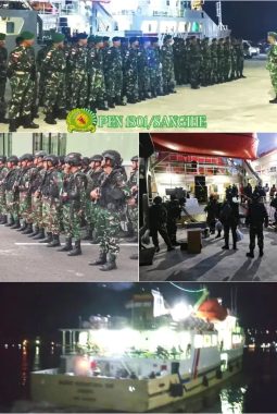 Menuju Garda Terdepan NKRI, Satgas Pamputer Kodam XIII/Merdeka Bertolak dari Tahuna