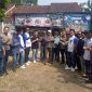 Perwakilan organisasi wartawan dan media di Kabupaten Way Kanan didampingi kuasa hukum saat berada di Polres Way Kanan usai melayangkan laporan terkait unggahan media sosial yang diduga mencemarkan nama baik profesi jurnalis, Senin (8/6/2026). Foto: Istimewa.