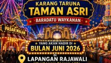 Aktivitas Pasar Malam Taman Asri di Kecamatan Baradatu, Kabupaten Way Kanan, yang masih beroperasi meski adanya Surat Edaran Bupati terkait larangan kegiatan hiburan malam. Kondisi tersebut menuai sorotan dari warga dan aktivis setempat. Foto: Istimewa/Tikampost.id
