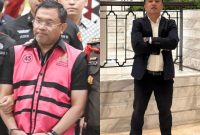 Tersangka kasus dugaan korupsi MBG, Sony Sonjaya (kiri), dan Advokat Riko Ginting (kanan). Riko Ginting mendorong aparat penegak hukum untuk mengusut tuntas perkara tersebut serta menelusuri setiap fakta yang terungkap dalam proses penyidikan. (Foto: Istimewa)