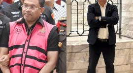 Tersangka kasus dugaan korupsi MBG, Sony Sonjaya (kiri), dan Advokat Riko Ginting (kanan). Riko Ginting mendorong aparat penegak hukum untuk mengusut tuntas perkara tersebut serta menelusuri setiap fakta yang terungkap dalam proses penyidikan. (Foto: Istimewa)