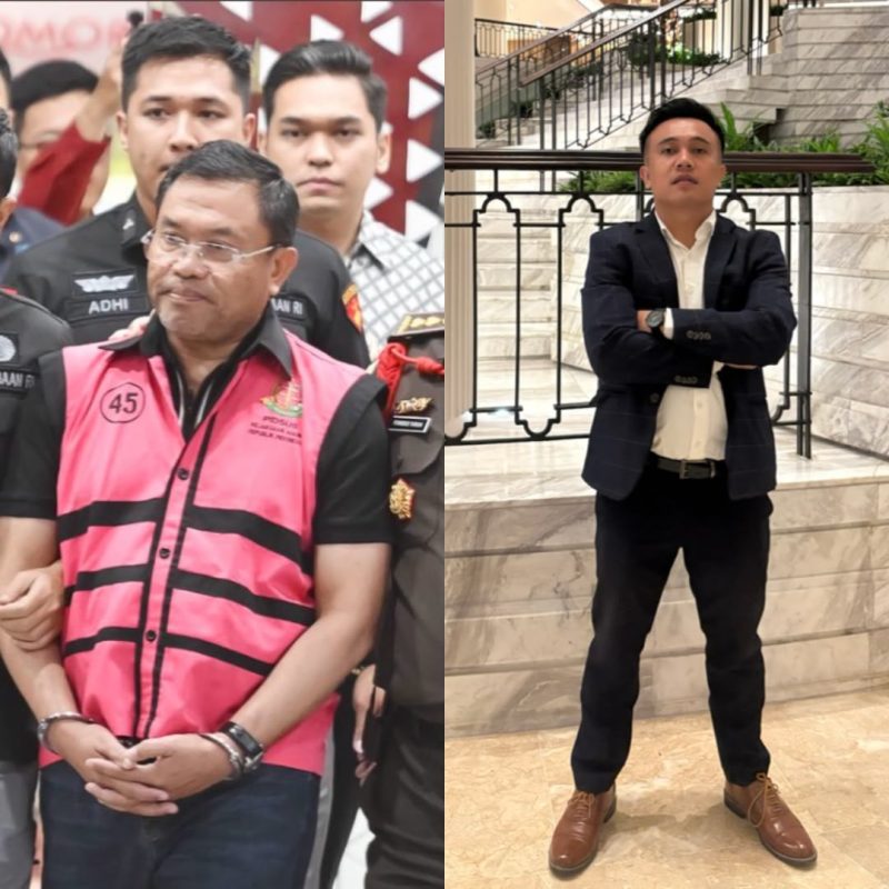 Tersangka kasus dugaan korupsi MBG, Sony Sonjaya (kiri), dan Advokat Riko Ginting (kanan). Riko Ginting mendorong aparat penegak hukum untuk mengusut tuntas perkara tersebut serta menelusuri setiap fakta yang terungkap dalam proses penyidikan. (Foto: Istimewa)