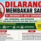 Warga RT 004/07 Cengkareng Barat memasang imbauan larangan membakar sampah sebagai bentuk kepedulian terhadap lingkungan dan kesehatan masyarakat. Langkah ini muncul menyusul adanya keluhan warga terkait dugaan aktivitas pembakaran sampah rumah tangga yang masih berlangsung di wilayah tersebut. (Foto: Istimewa)