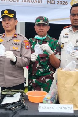 Kejari Dharmasraya Musnahkan Barang Bukti 47 Perkara, Kasus Narkotika Masih Mendominasi