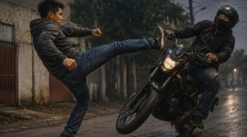 Wanda melawan dengan menendang stang motor pelaku. Tindakan tersebut membuat pelaku kehilangan keseimbangan hingga terjatuh ke pinggir jalan (Foto.Ilustrasi)