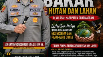Polres Dharmasraya Serukan Stop Pembakaran Hutan dan Lahan