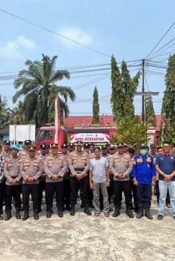 Polres Dharmasraya Perkuat Kesiapan Satgas Anti Karhutla, Libatkan Komunitas Trail.