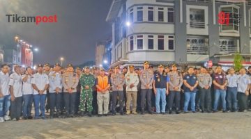 Polres Jakbar Gelar Apel Cipkon Bersama TNI dan Warga di Cengkareng (Foto.Tikampost.id/Kobra)