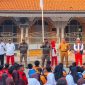 Satpol PP Kelurahan Kapuk bersama jajaran kelurahan kapuk menggelar sosialisasi bahaya bullying di halaman SDN 01 Kapuk, Cengkareng, Jakarta Barat