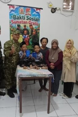 Koramil 04/Cengkareng Gelar Khitanan Gratis di RW 012 Kapuk
