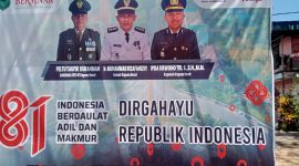 Upacara peringatan HUT ke-81 Kemerdekaan Republik Indonesia di Kecamatan Kapuas Barat, Kabupaten Kapuas, Kalimantan Tengah, Senin (17/8/2026). Tampak dalam foto Danramil 1011-07 Kapuas Barat, Camat Kapuas Barat, dan Kapolsek Kapuas Barat dalam rangkaian peringatan kemerdekaan.