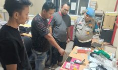 Dua Pria Diciduk Bersamaan, Polisi Sita Diduga Sabu di Sitiung Dharmasraya