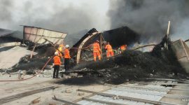 Sebanyak 26 gudang di kawasan Kosambi Permai, Kabupaten Tangerang, terbakar pada Rabu (15/9/2026) siang.