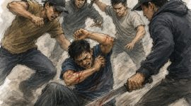 Foto ilustrasi pengeroyokan dan pembacokan di kapuk 