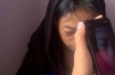 Foto Tangkapan Layar video viral seorang siswi SMPN 12 Pematangsiantar yang diduga menjadi korban penganiayaan