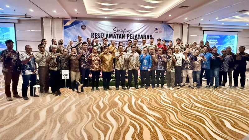 Kegiatan Sosialisasi Keselamatan Pelayaran di Wilayah Kerja KSOP Kelas IV Pulang Pisau yang digelar di Hotel Fugo, Banjarmasin, 24 September 2026.