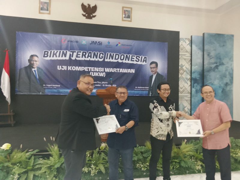 Jaringan Media Siber Indonesia (JMSI) menggelar Uji Kompetensi Wartawan (UKW) selama dua hari, 30 September–1 Oktober 2026, di Hall Gedung Dewan Pers, Jakarta