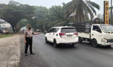 Pastikan Lalu Lintas Lancar, Kapolres Dharmasraya Pimpin Gatur Pagi