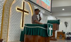 Kapolres Dharmasraya Pimpin Pengamanan Ibadah Minggu Kasih di Gereja HKBP Sungai Rumbai