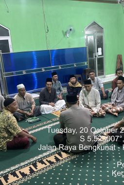 Subuh Keliling, Polsek Ngaras Perkuat Silaturahmi dan Jaga Kamtibmas