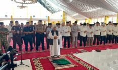 Kapolres Dharmasraya Hadiri Salat Istisqa, Zikir, dan Doa Tolak Bala Bersama Forkopimda
