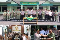 Dalam rangka memperingati HUT ke-81TNI, Polres Pesisir Barat memberikan kejutan kepada jajaran Kodim 0422/Lampung Barat, 